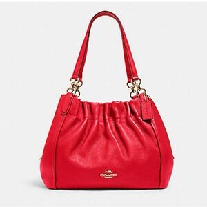 Coach Maya Shoulder Bag in Carnation/Red. Excellent condition, like new.